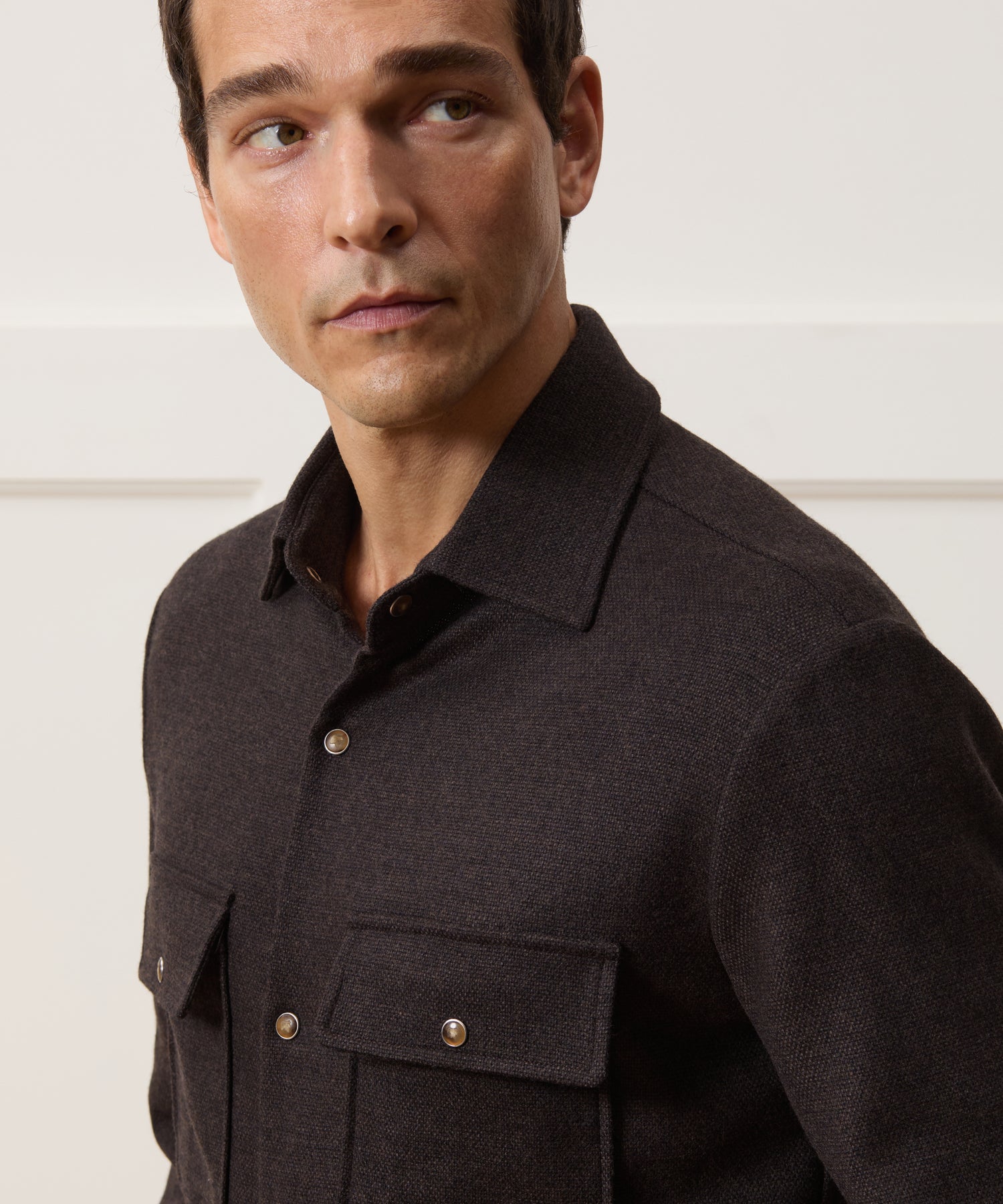 Pescarolo Italian Wool Shirt - Image 4