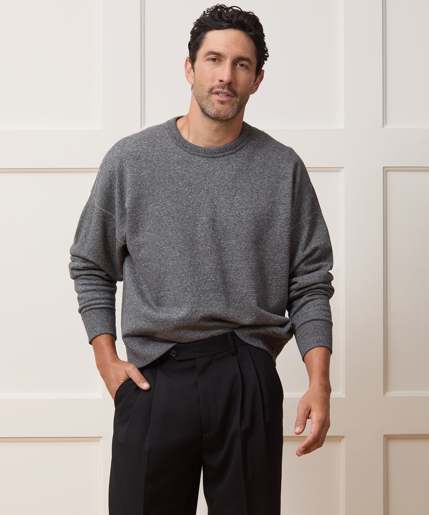 Relaxed Portuguese Terry Crewneck - Image 2