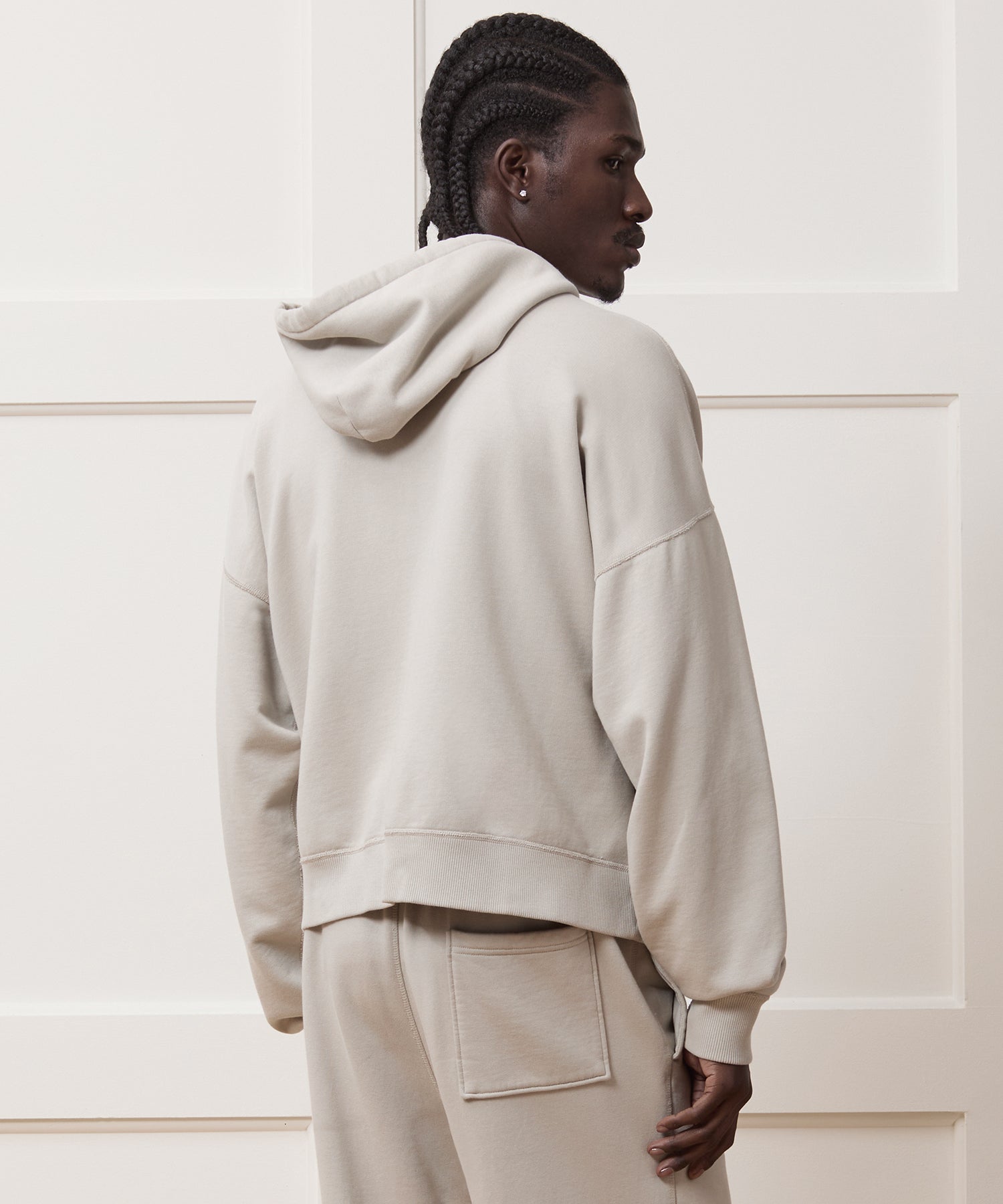 Relaxed Portuguese Terry Full-Zip Hoodie - Image 5