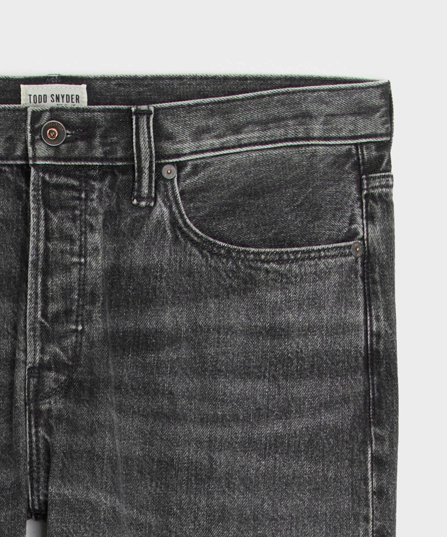 Slim Selvedge Jean in Charcoal - Image 6