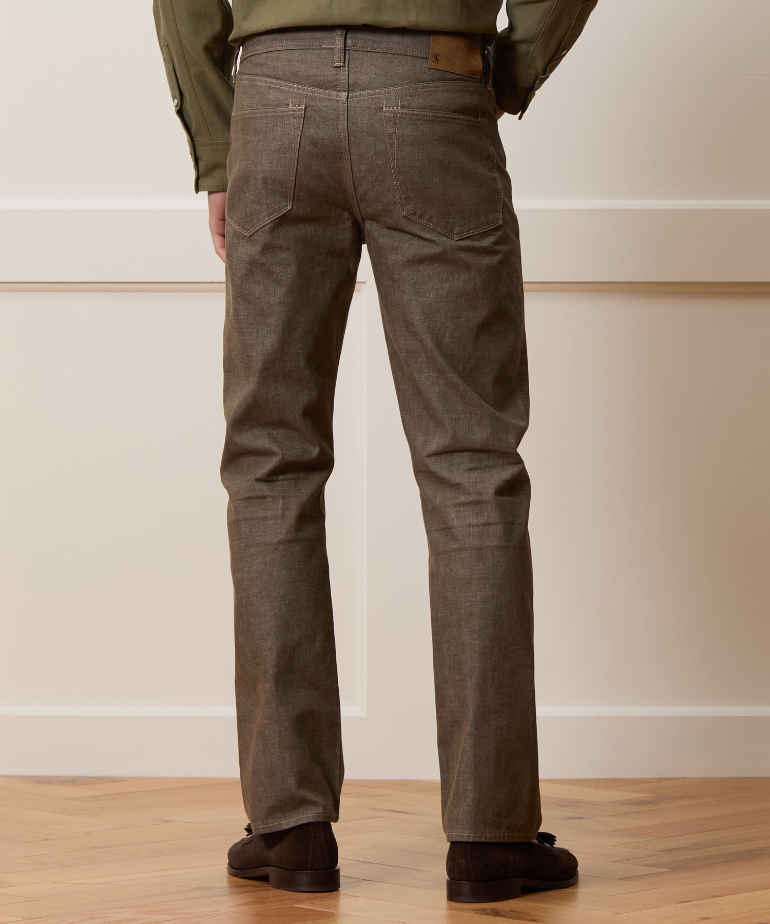 Straight Fit Lightweight Japanese Selvedge Jean in Whiskey - Image 5