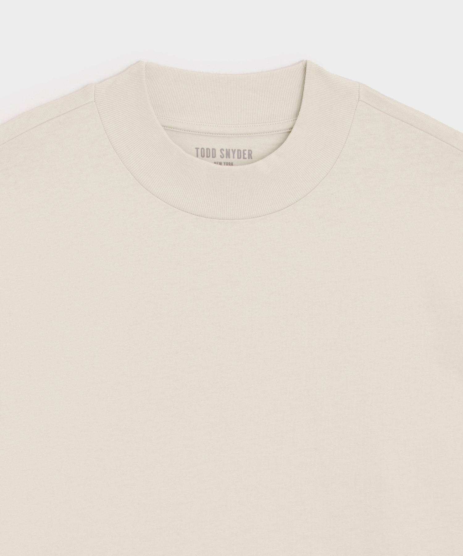 Relaxed Portuguese Jersey Mock Neck Tee - Image 6