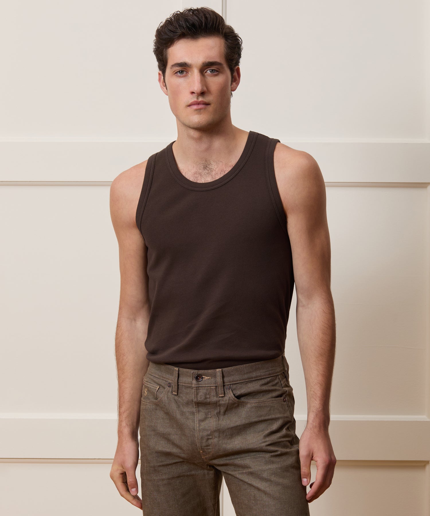 Portuguese Cotton High Neck Tank - Image 2