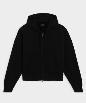 Relaxed Portuguese Terry Full-Zip Hoodie