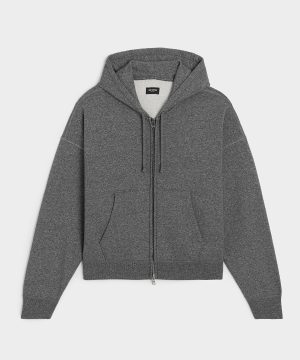 Relaxed Portuguese Terry Full-Zip Hoodie