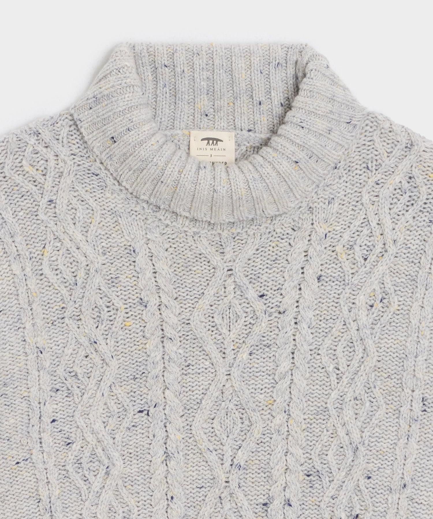 Inis Me??in Cashmere-Merino Aran Turtle Neck - Image 6