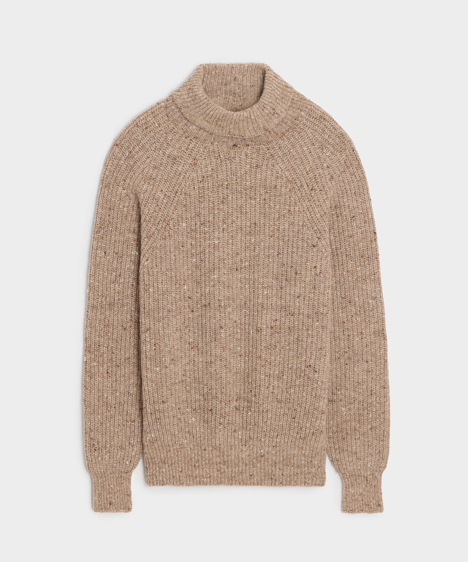 Inis Me??in Merino-Cashmere Boatbuilder Turtleneck in Tan