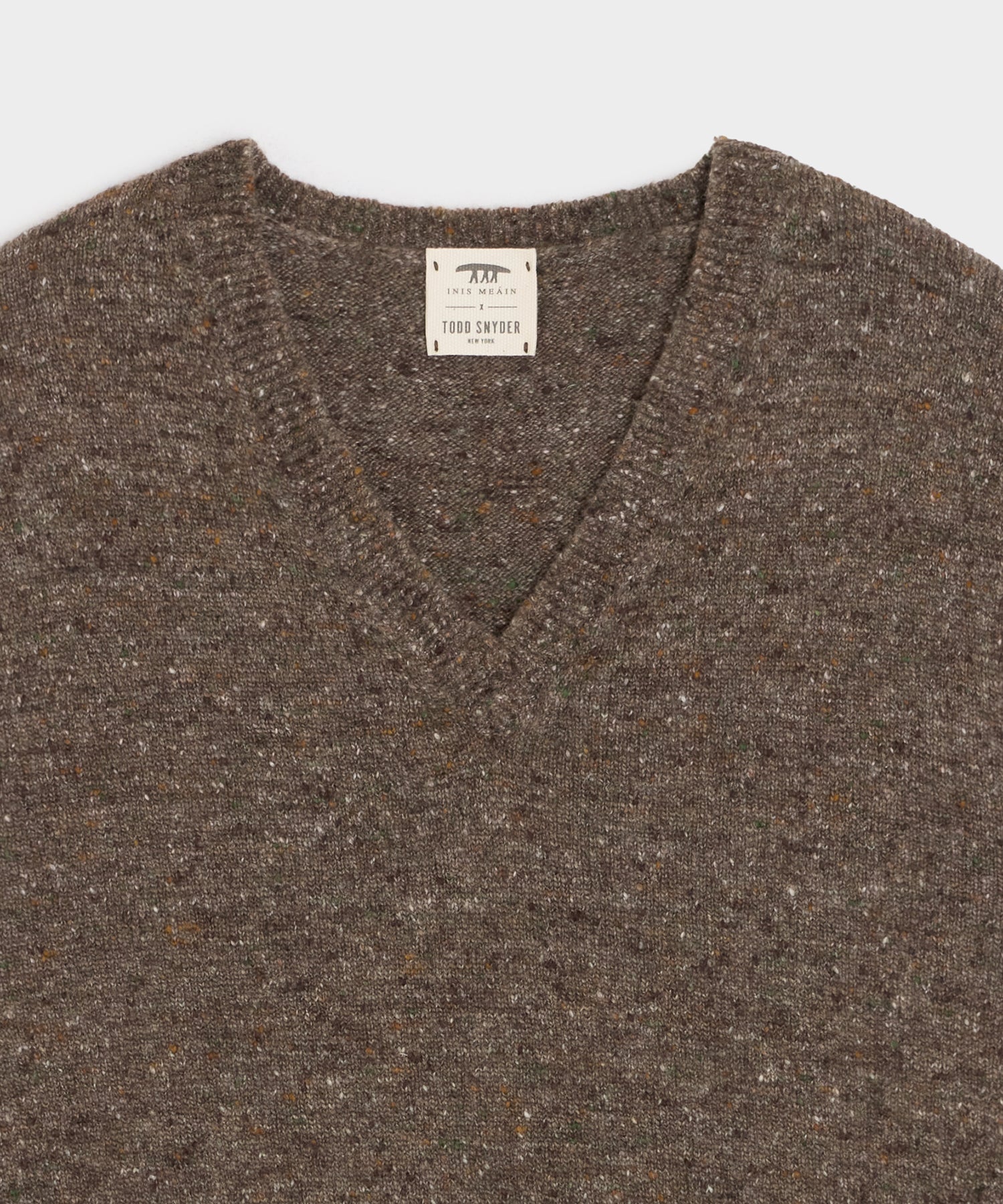 Inis Meáin Merino-Cashmere V-Neck Sweater - Image 6