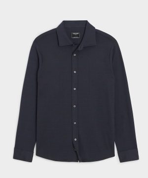 Knit Cotton Dress Shirt
