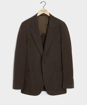 Italian Flannel Houndstooth Madison Jacket