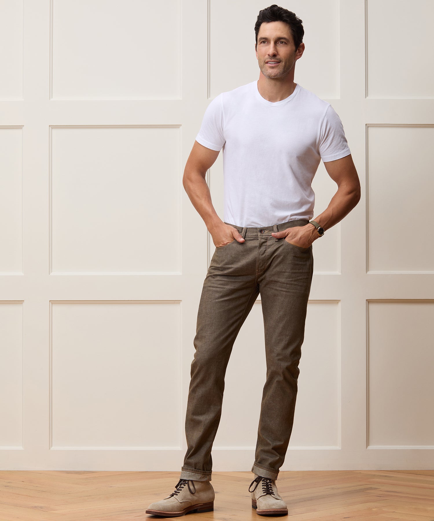 Slim Lightweight Japanese Selvedge Jean in Whiskey - Image 3
