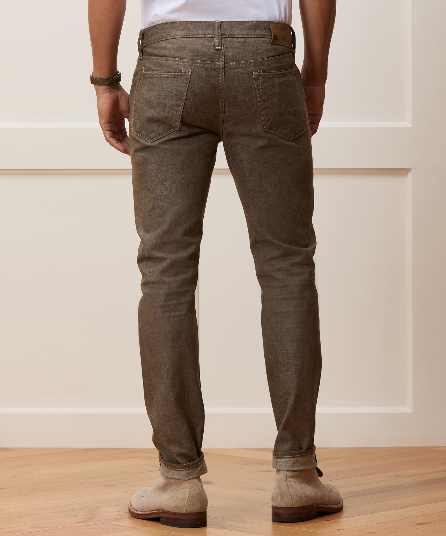 Slim Lightweight Japanese Selvedge Jean in Whiskey - Image 5