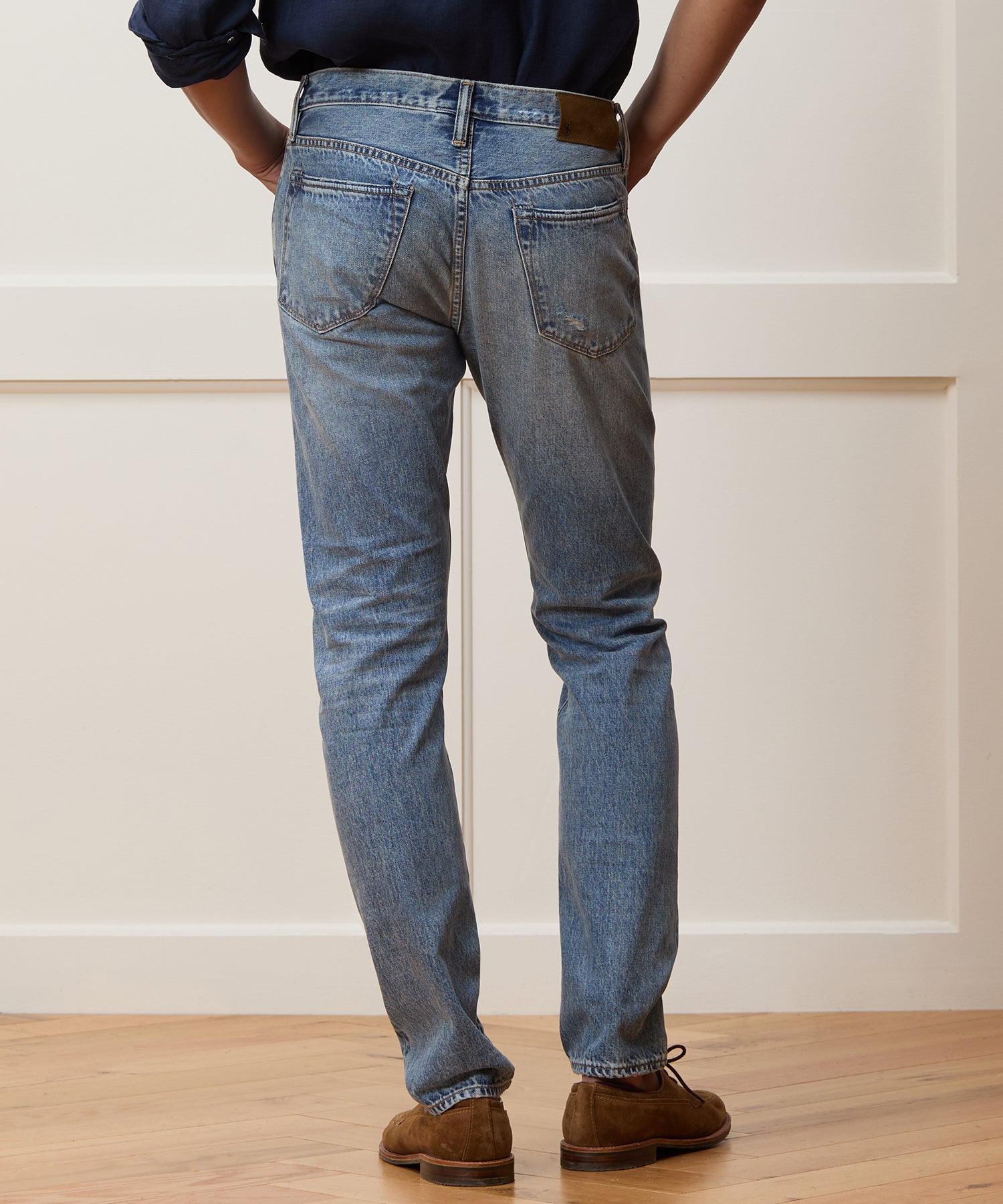 Slim Selvedge Jean in Destroyed Wash - Image 5
