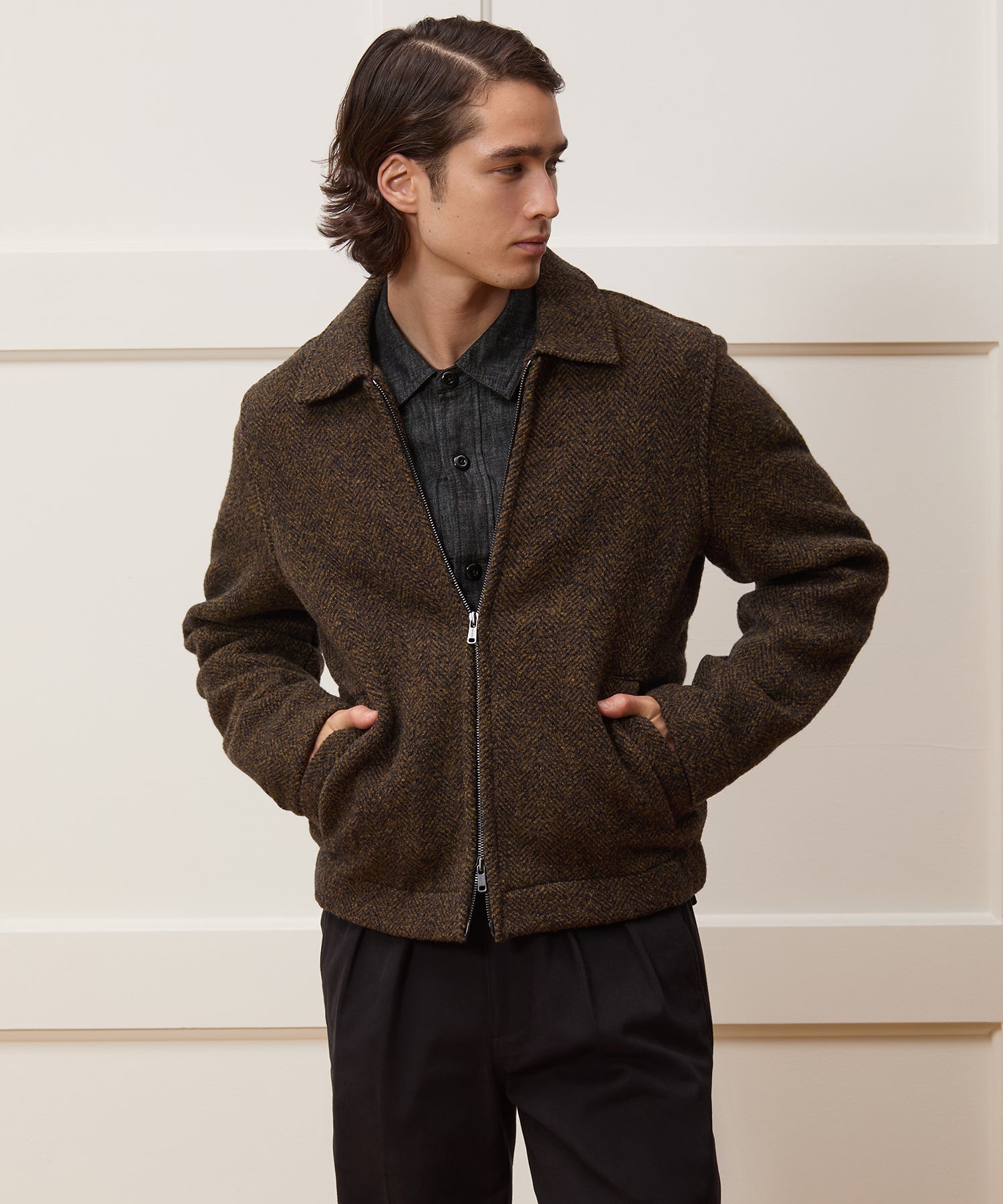 Italian Boiled Wool Aviator Jacket - Image 2