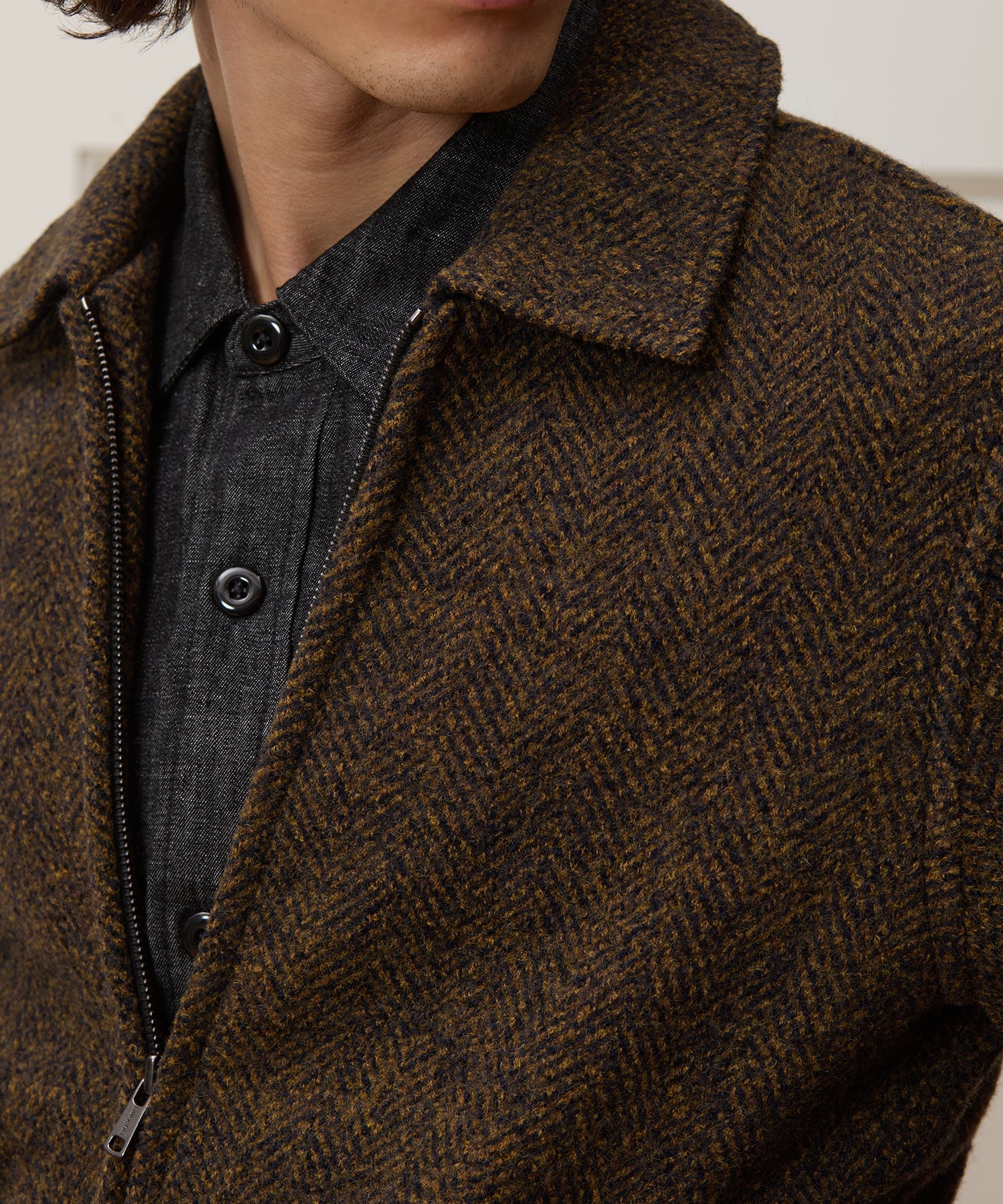 Italian Boiled Wool Aviator Jacket - Image 5