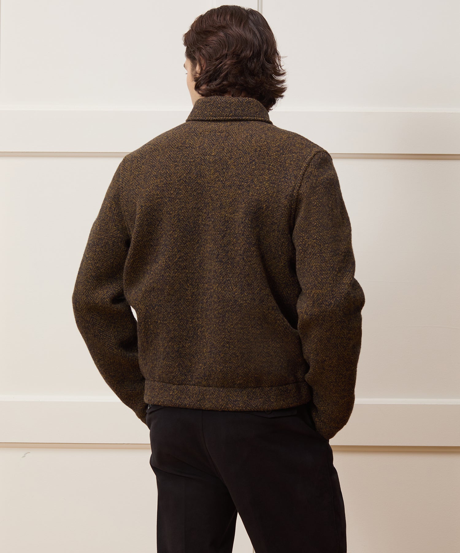 Italian Boiled Wool Aviator Jacket - Image 4