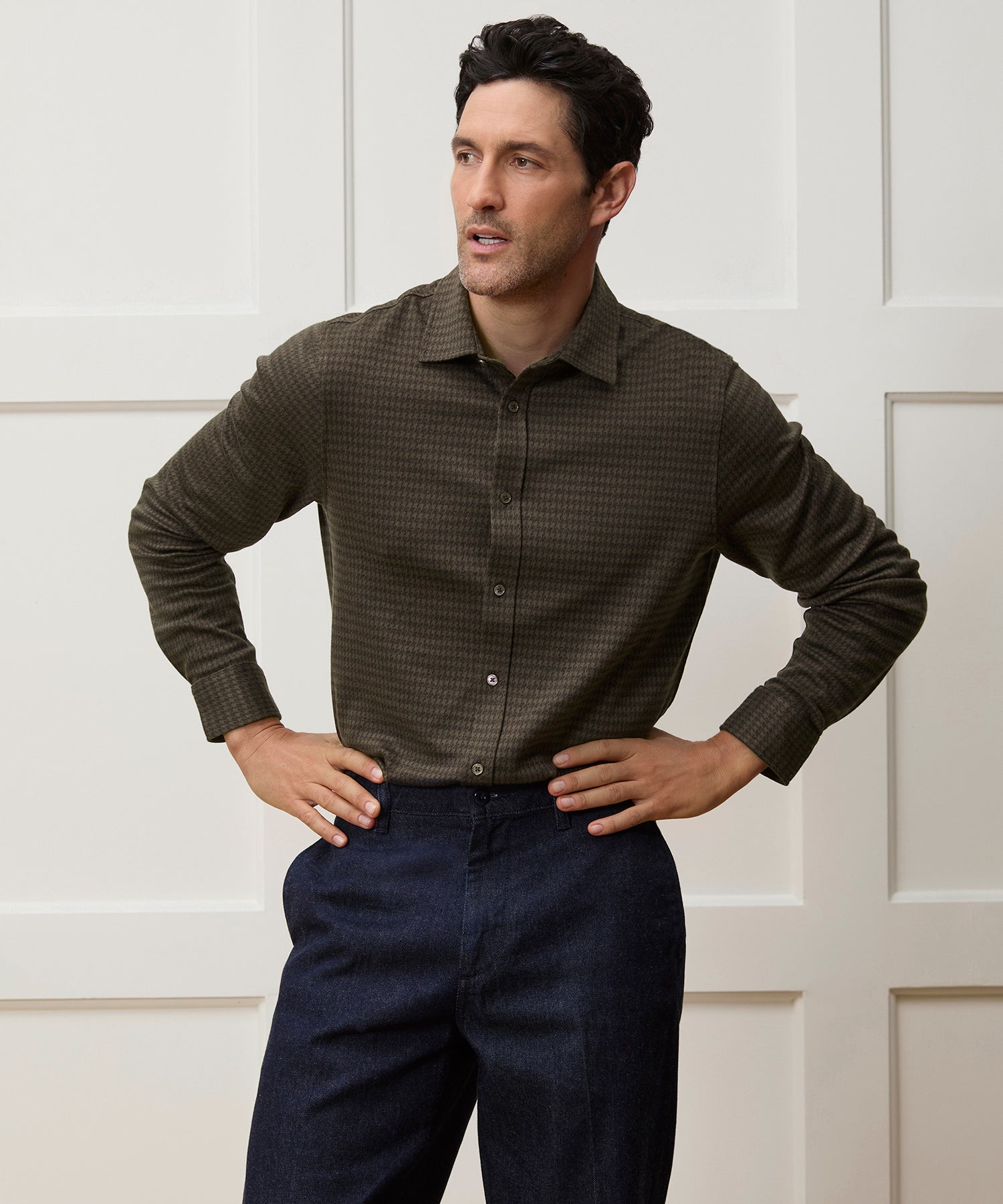 Knit Cotton Dress Shirt - Image 2