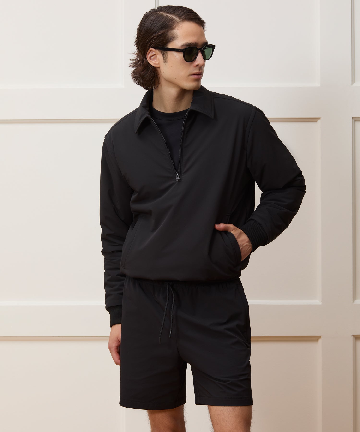 Lightweight Nylon Quarter-Zip Jacket - Image 2