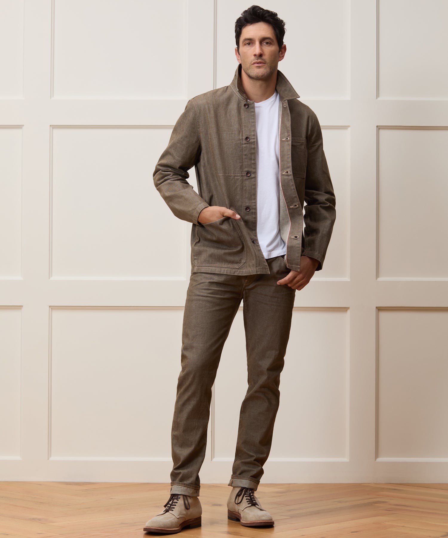 Slim Lightweight Japanese Selvedge Jean in Whiskey - Image 4
