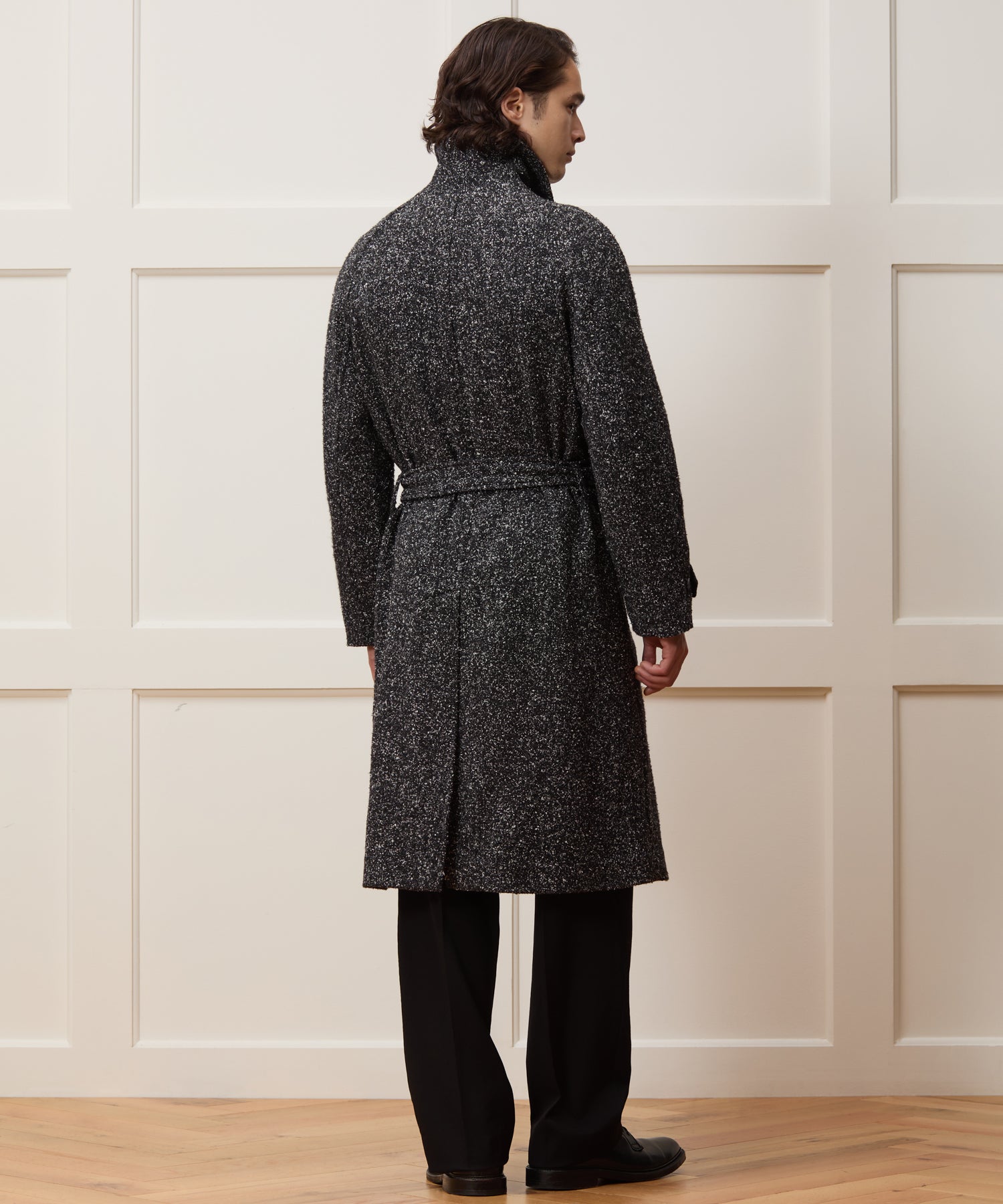 Italian Wool-Silk Belted Topcoat - Image 4