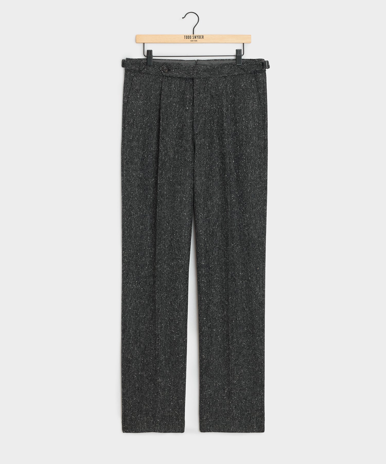 Italian Donegal Herringbone Side Tab Trouser