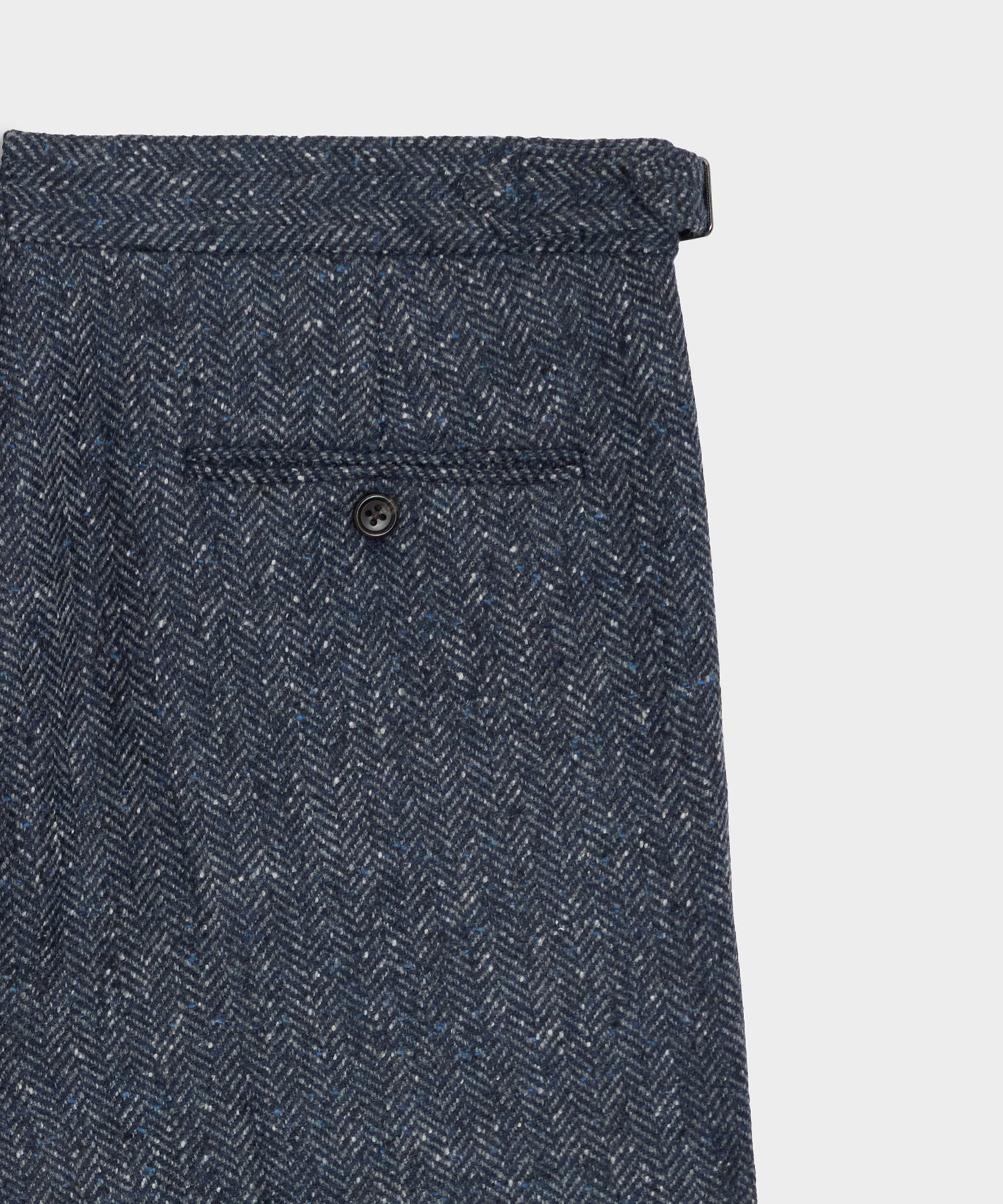 Italian Donegal Herringbone Side Tab Trouser - Image 7