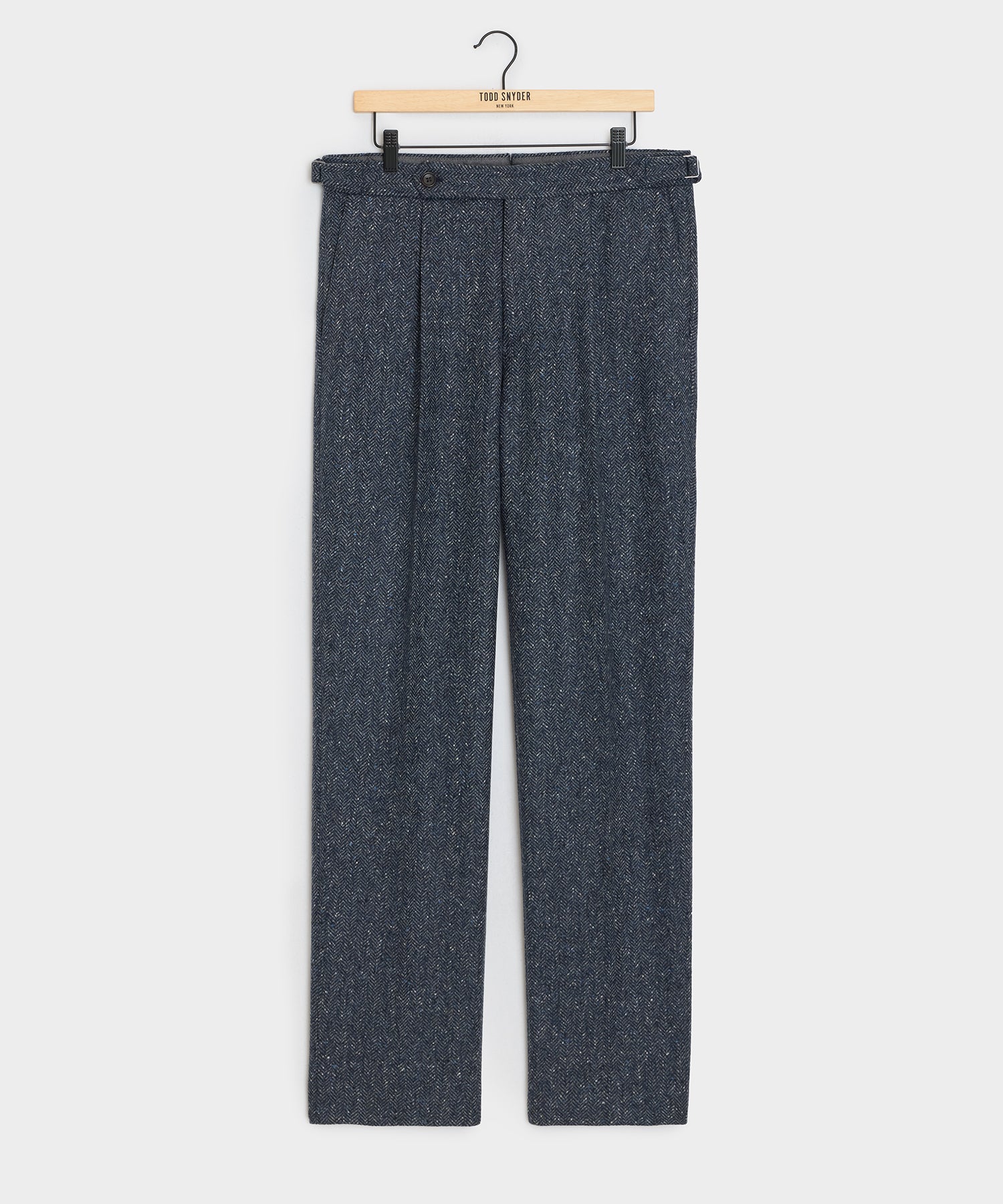 Italian Donegal Herringbone Side Tab Trouser