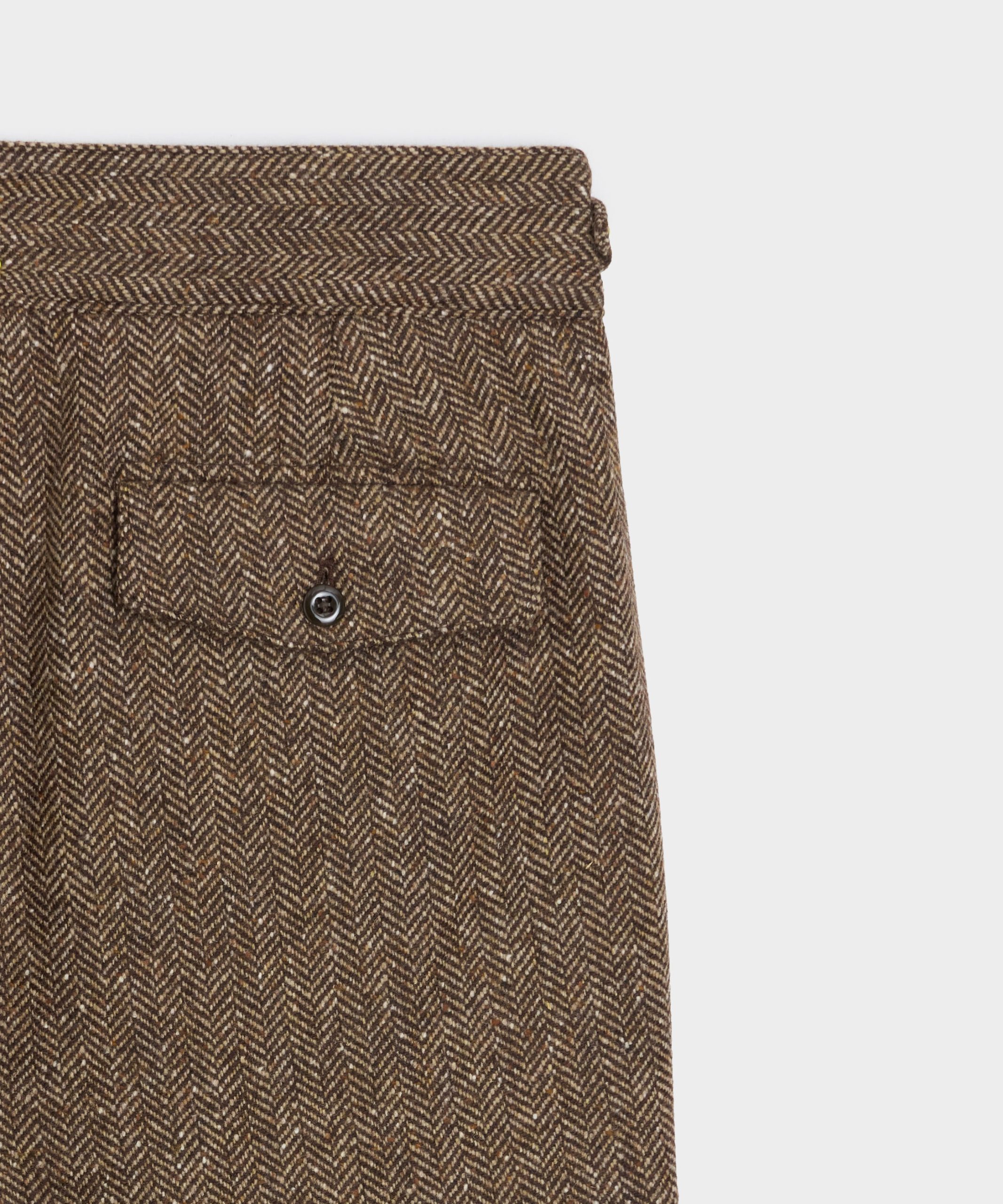 Italian Donegal Herringbone Gurkha Trouser - Image 7