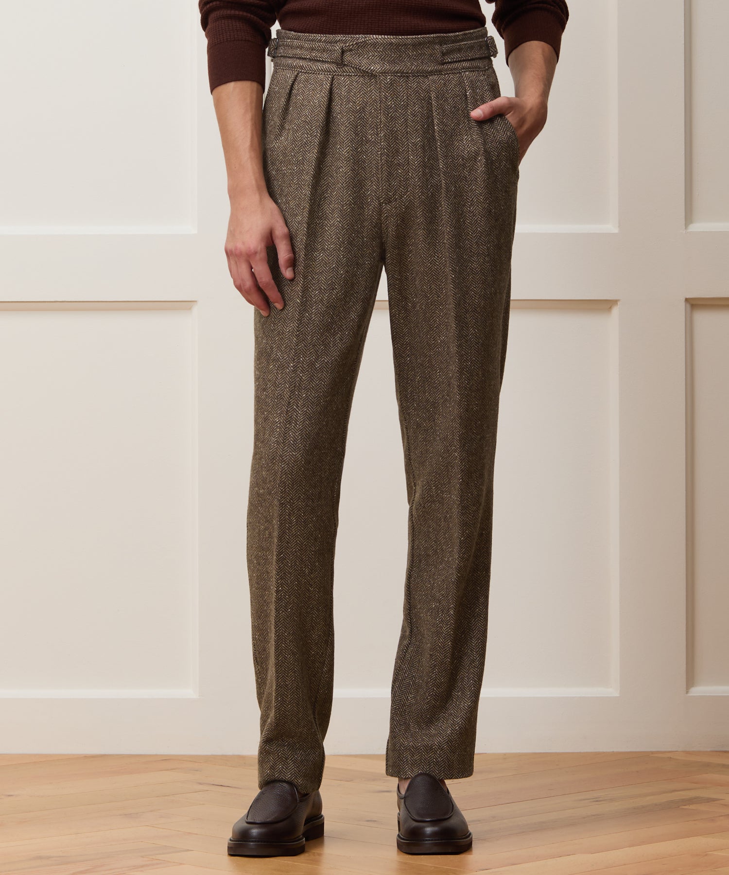 Italian Donegal Herringbone Gurkha Trouser - Image 2