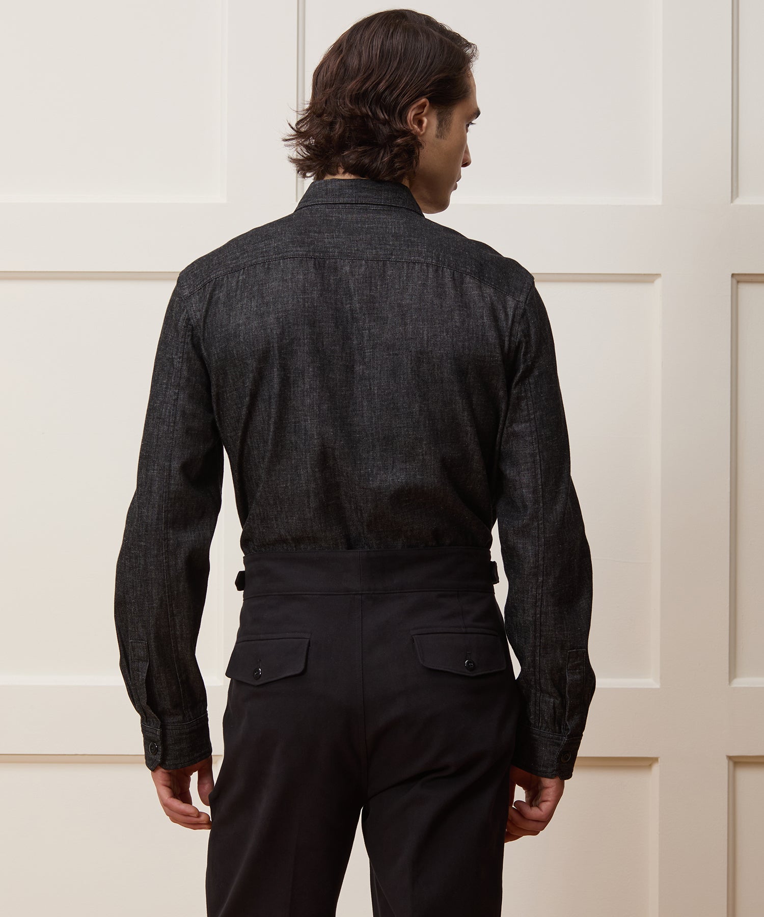 Denim Cape Shirt - Image 4