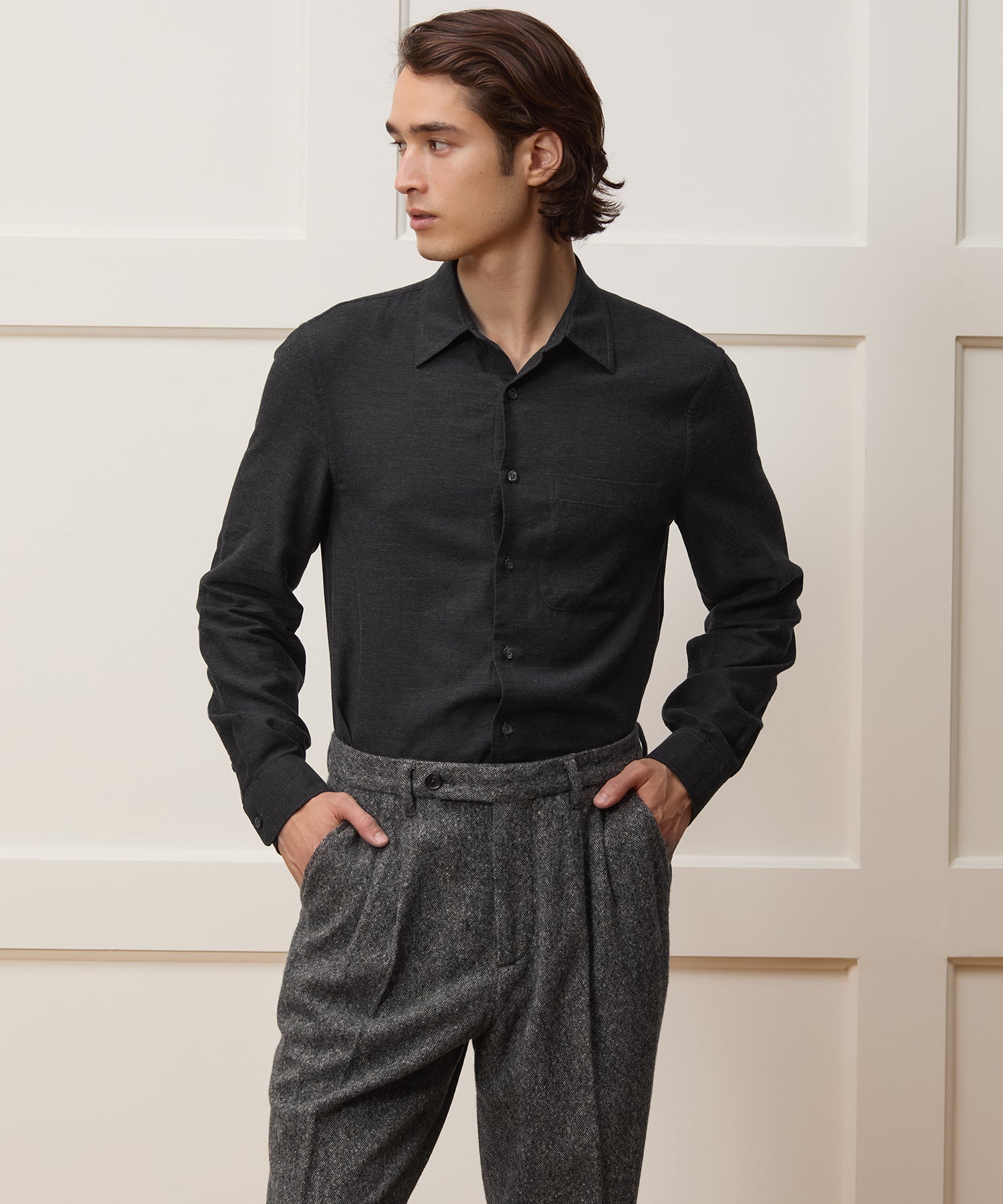 Portuguese Cotton-Cashmere Sport Shirt - Image 2