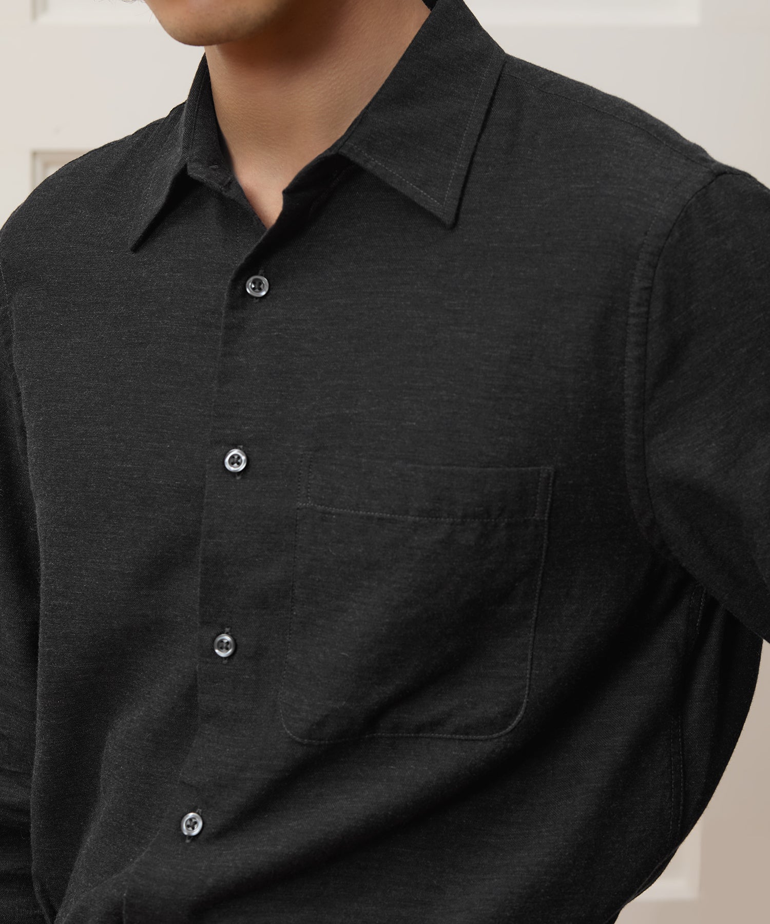 Portuguese Cotton-Cashmere Sport Shirt - Image 3