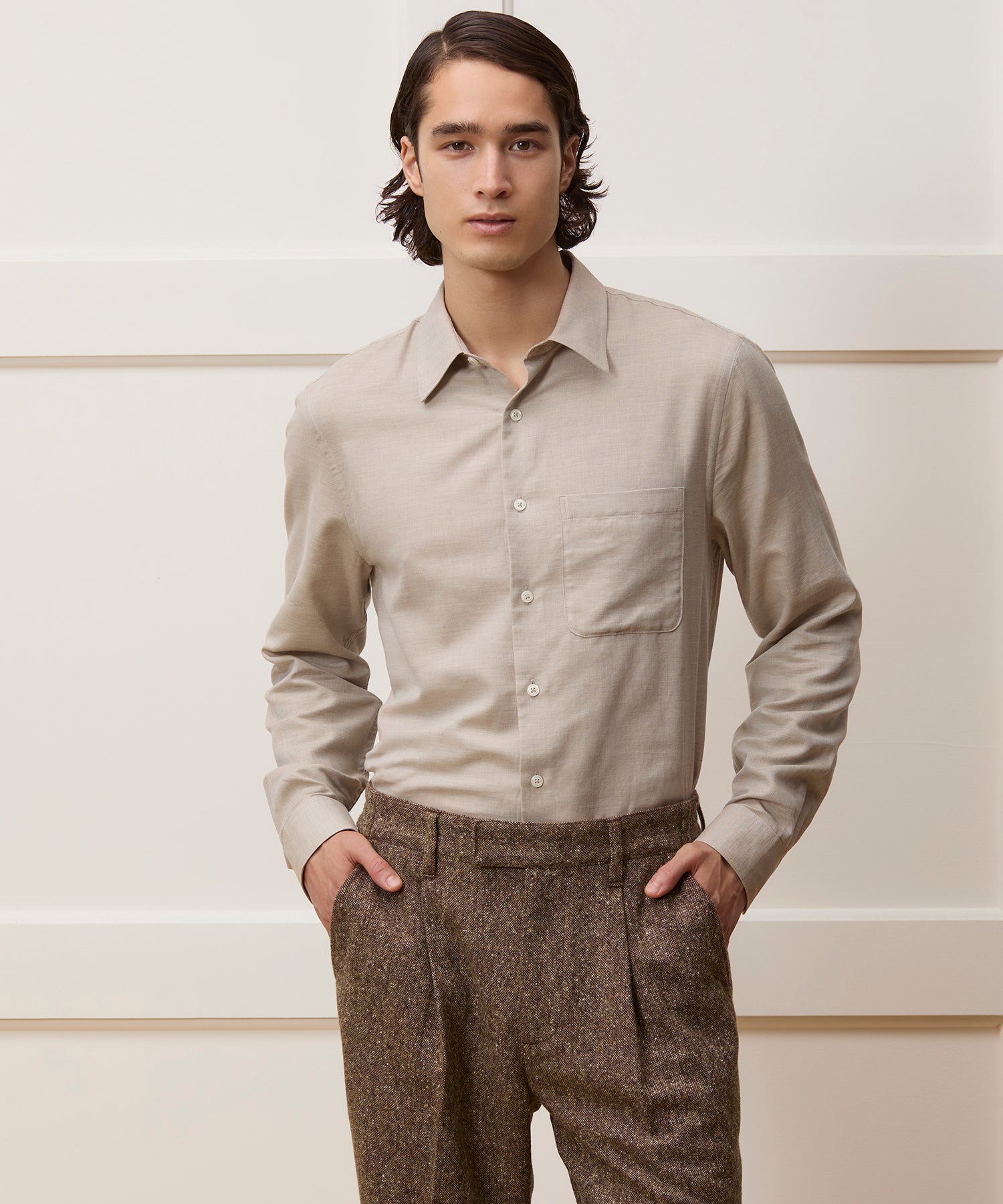Portuguese Cotton-Cashmere Sport Shirt - Image 2