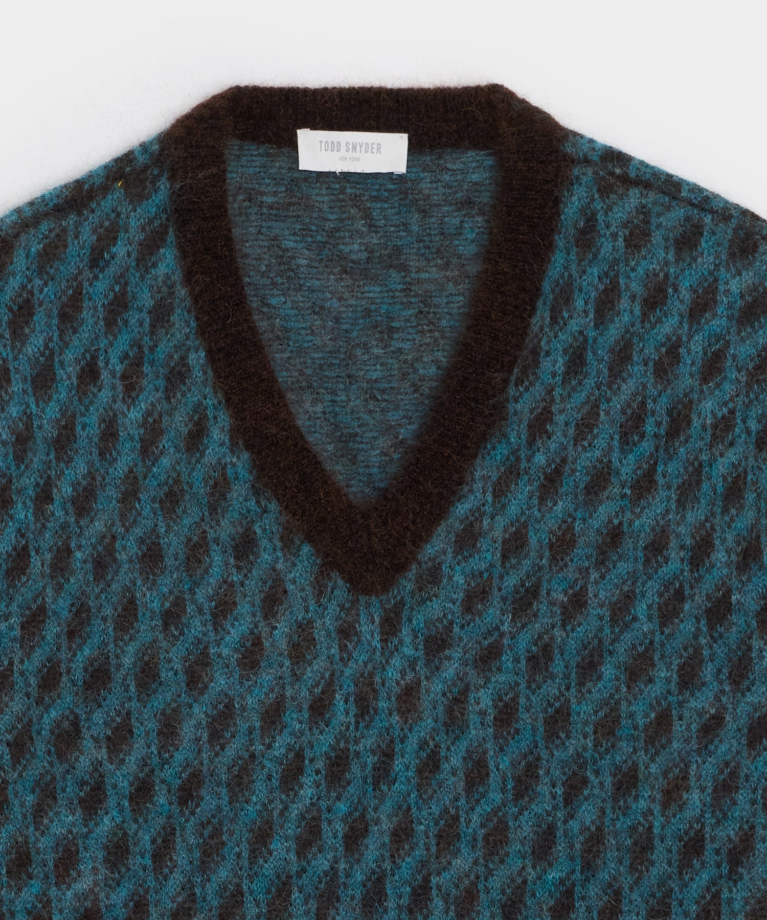 Italian Mohair V-Neck Sweater - Image 6