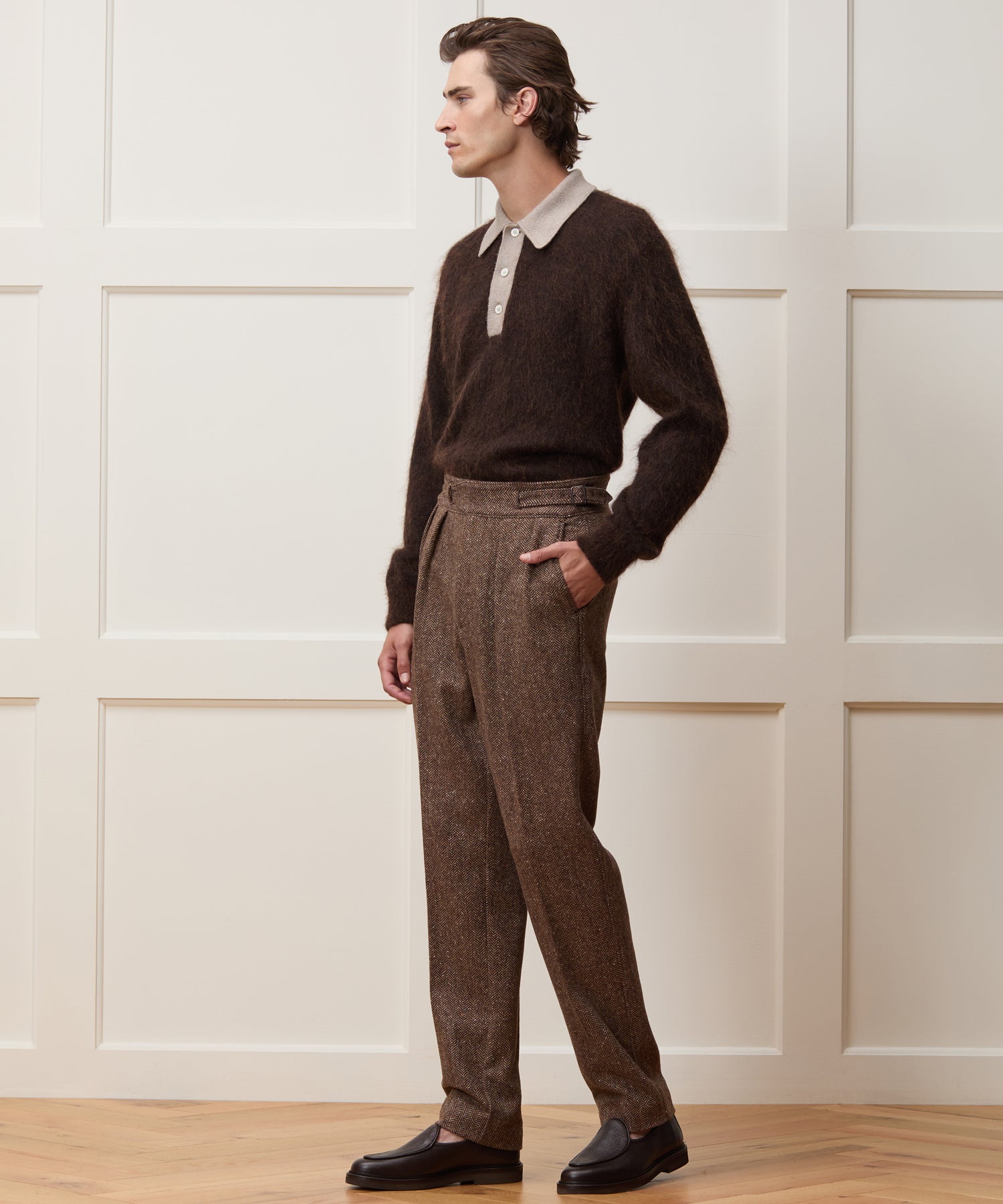 Italian Mohair Rugby Sweater Polo - Image 6