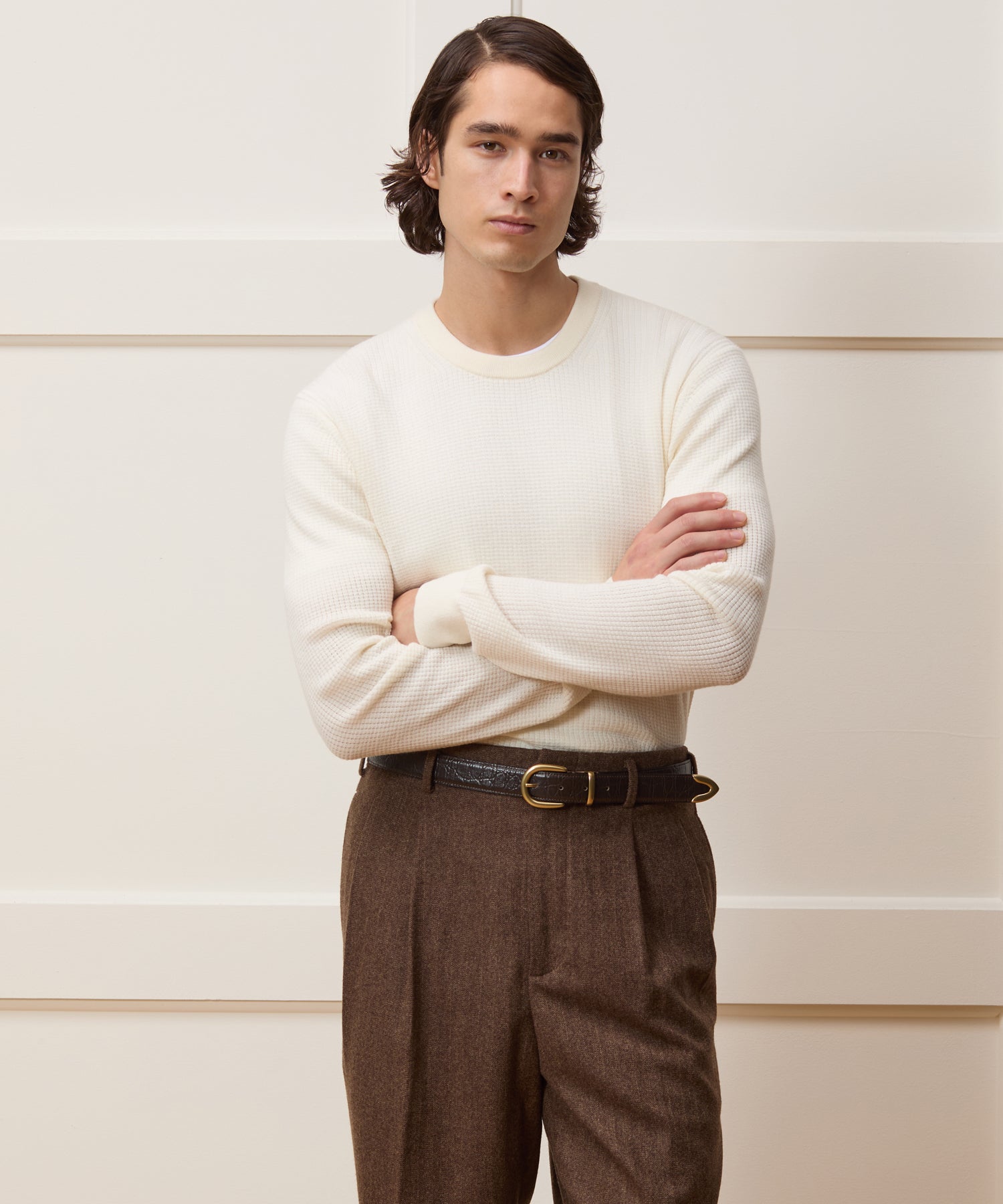 Merino Waffle Crewneck - Image 2