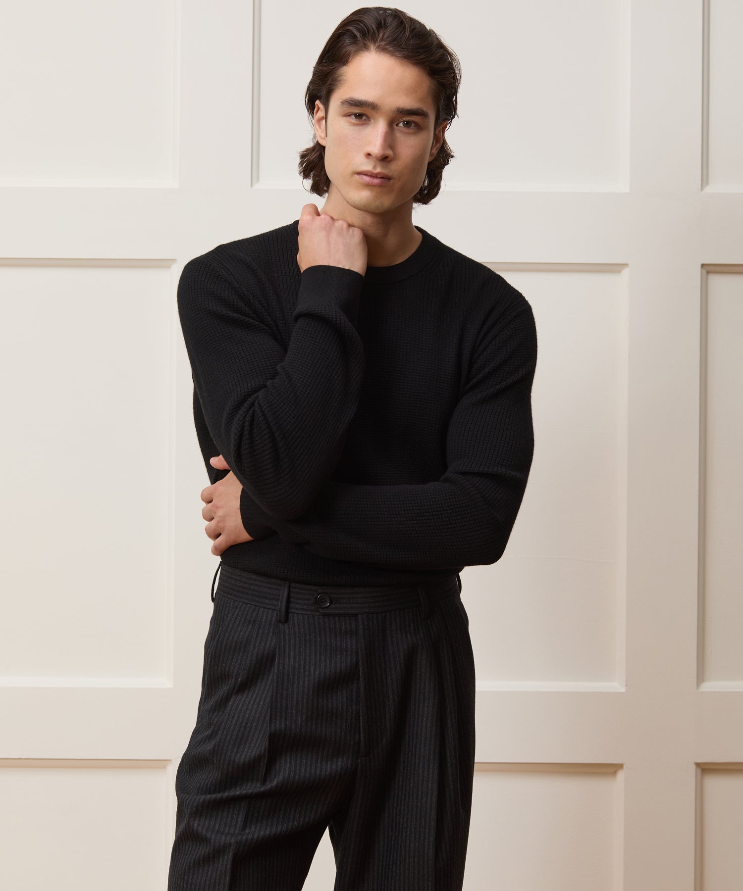 Merino Waffle Crewneck - Image 2