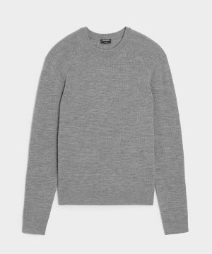 Merino Waffle Crewneck