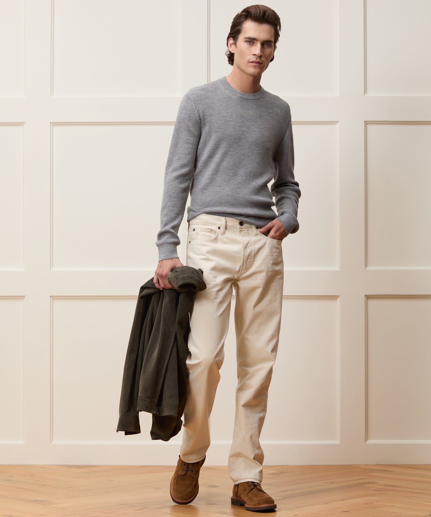 Merino Waffle Crewneck - Image 3