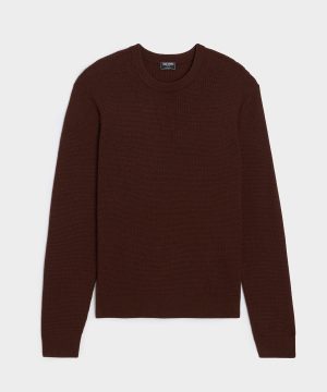 Merino Waffle Crewneck