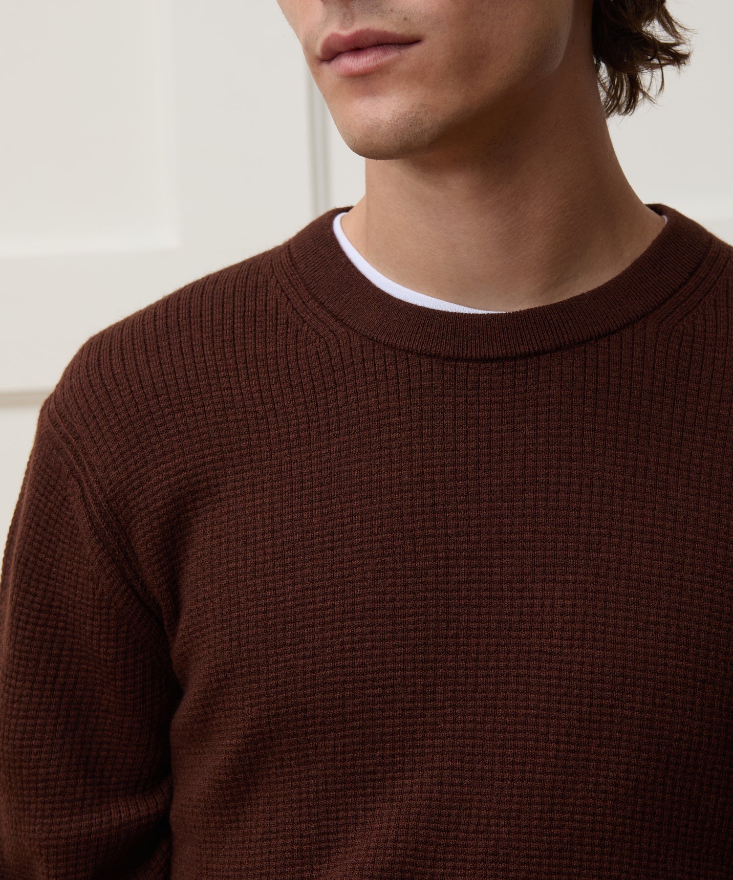 Merino Waffle Crewneck - Image 4