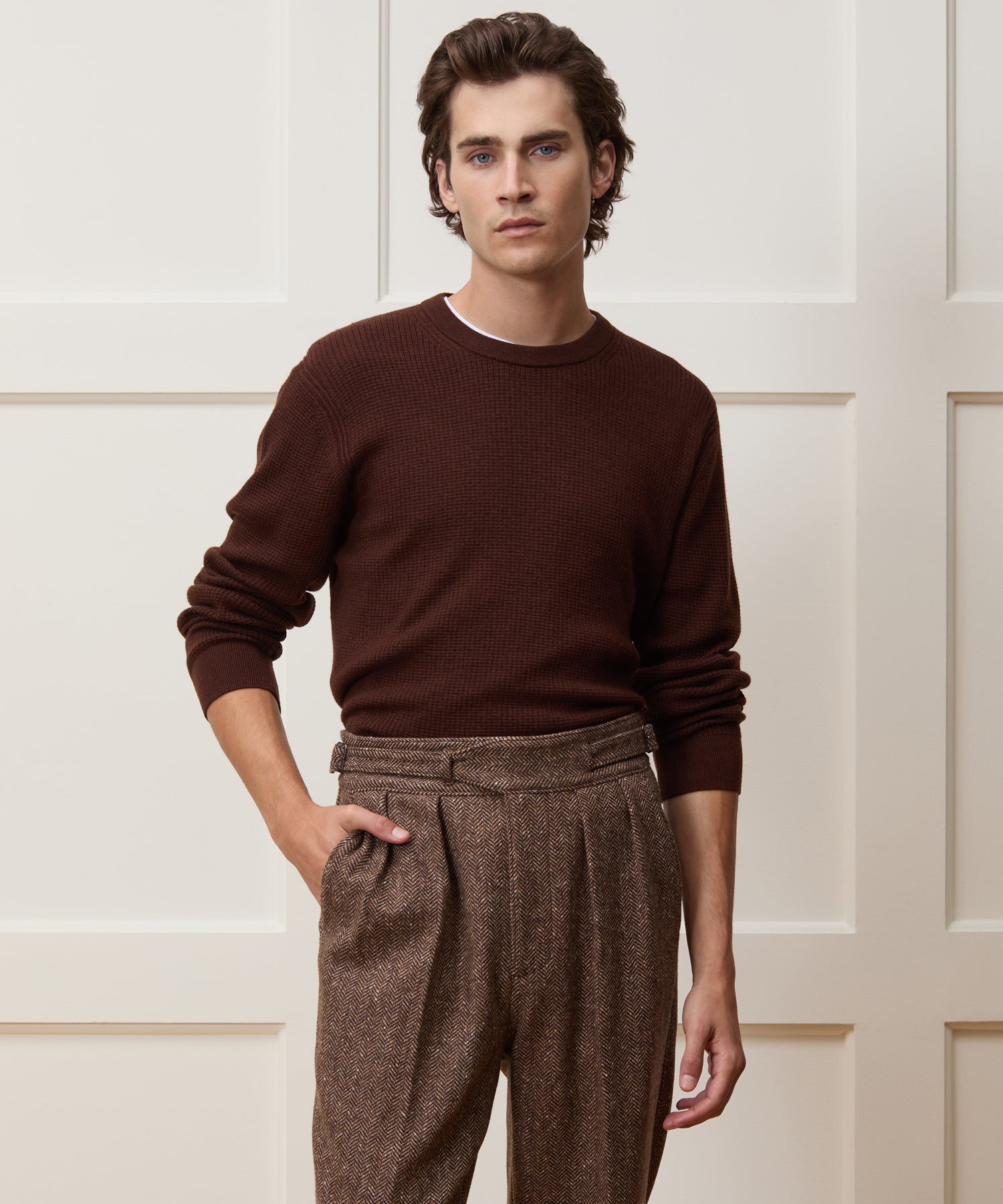 Merino Waffle Crewneck - Image 2