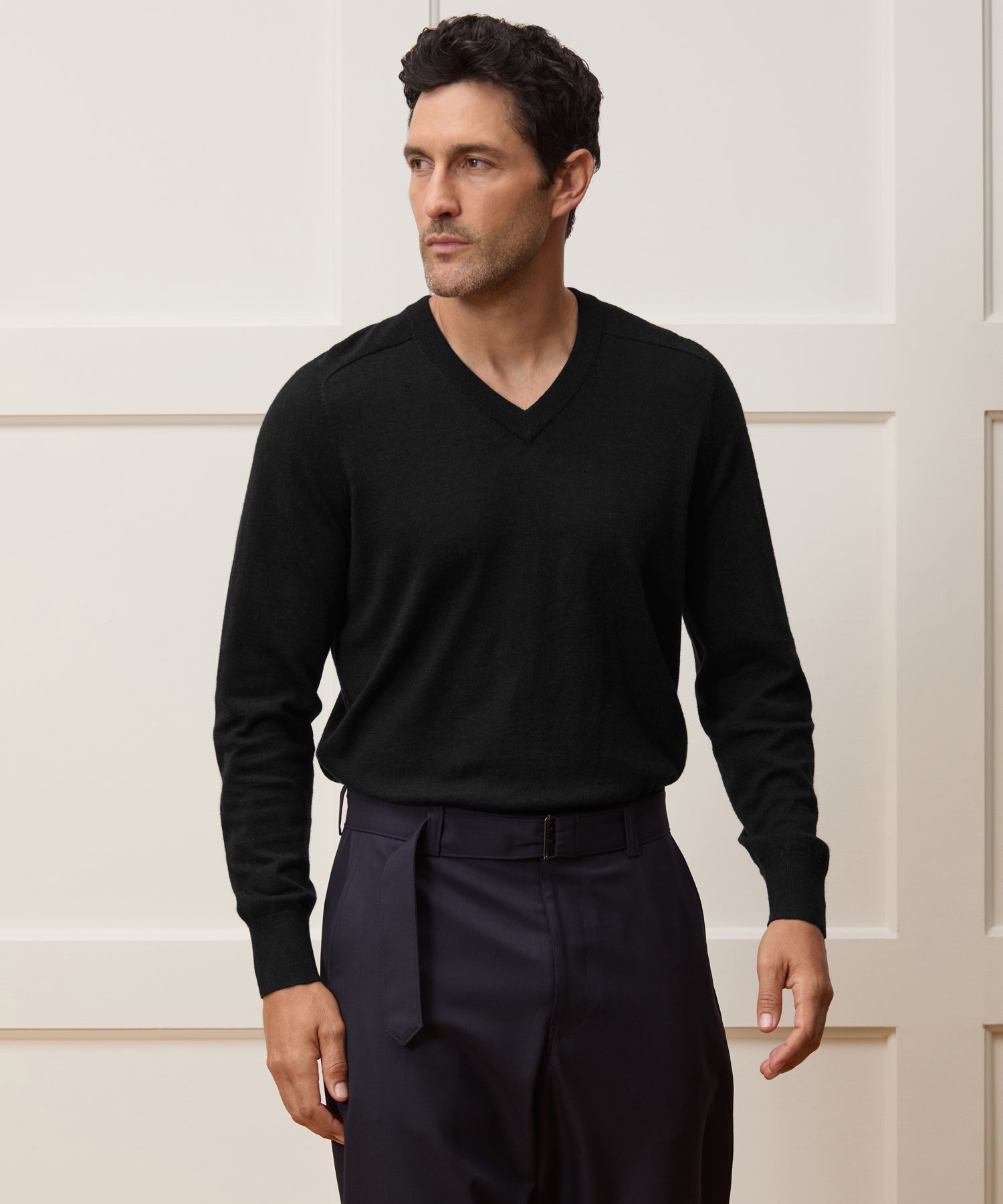 Merino V-Neck Sweater - Image 2