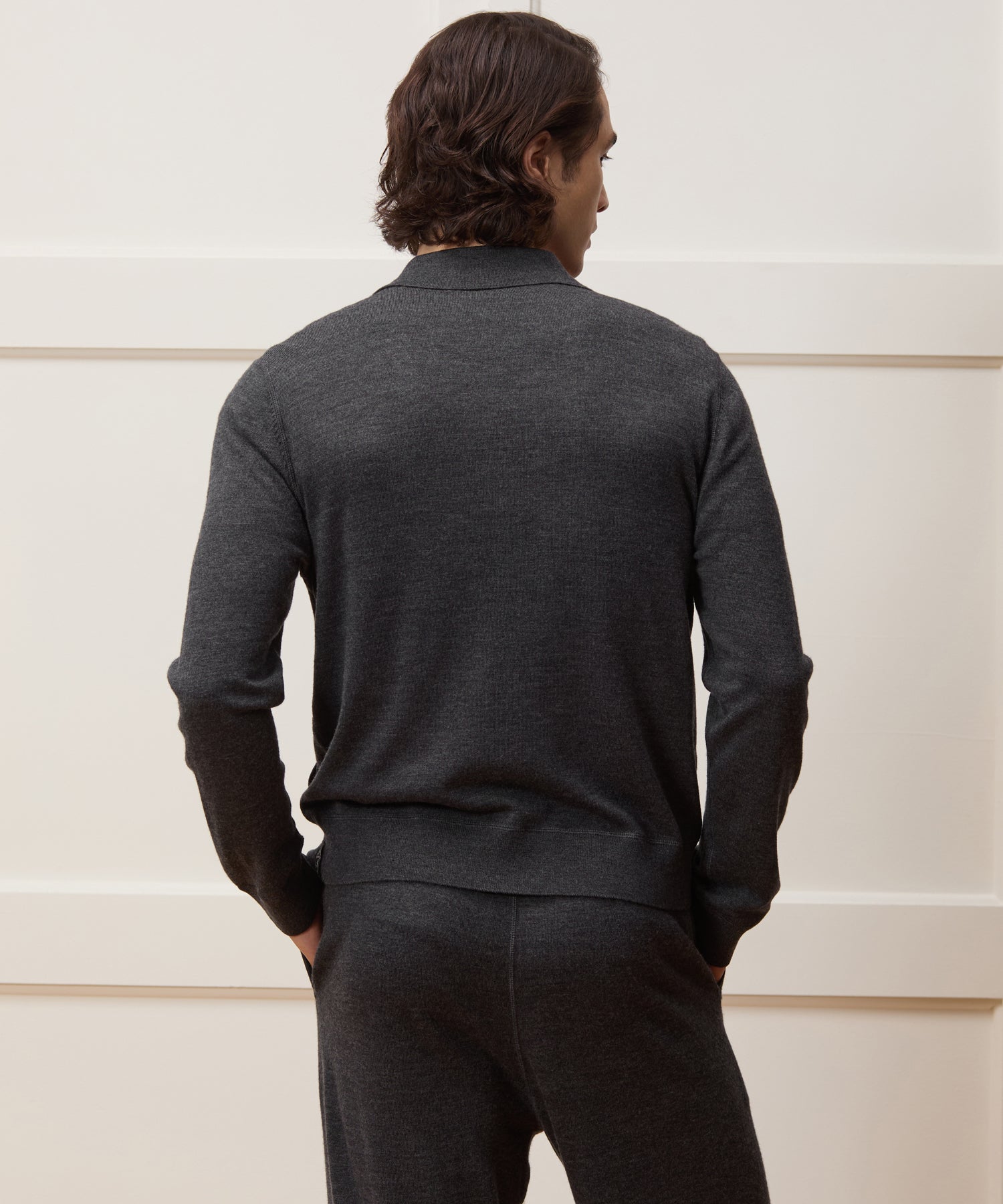 Merino Full-Zip Sweater Polo - Image 5