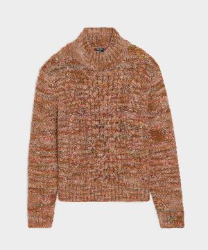 Slub Cableknit Turtleneck