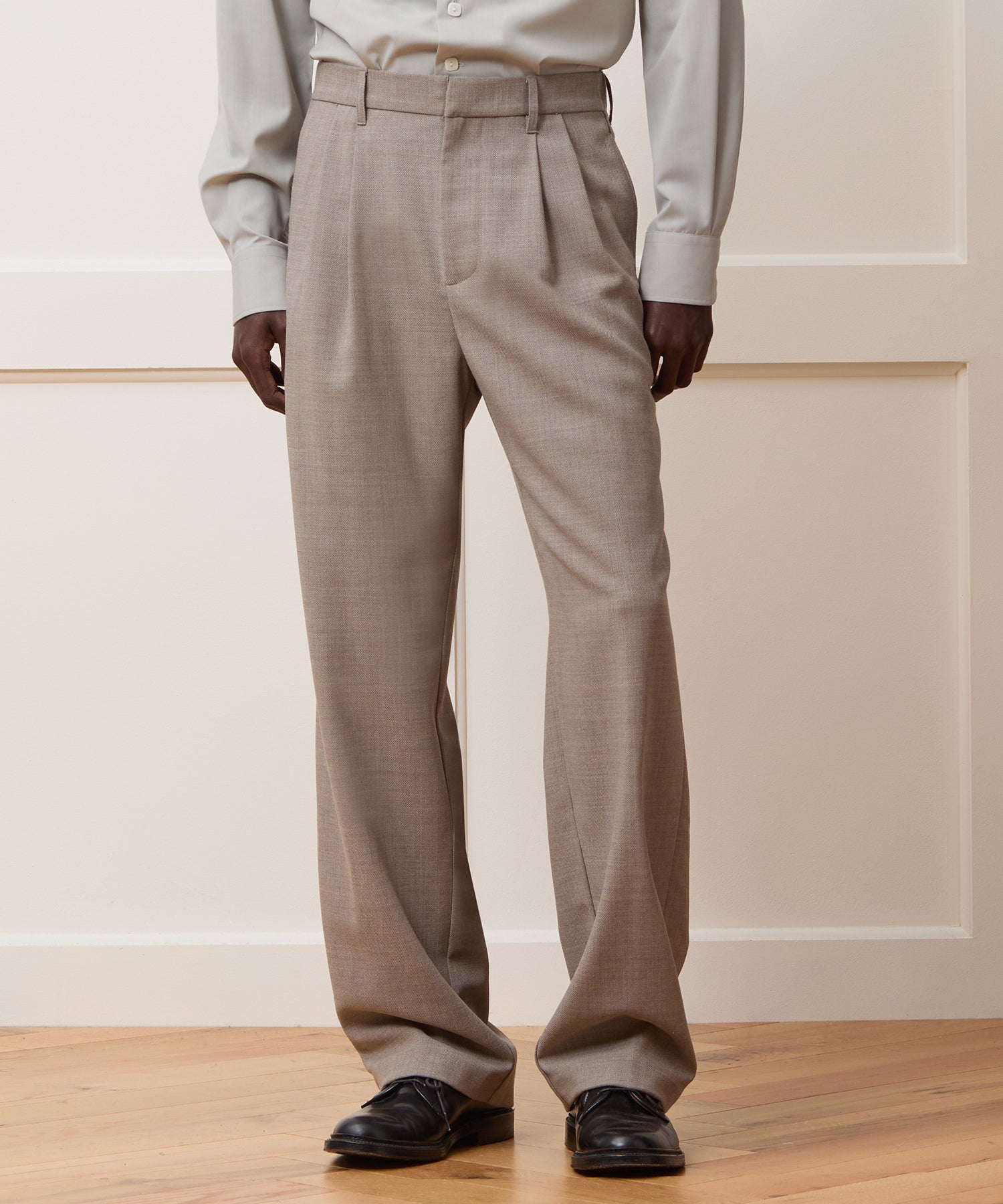 Relaxed Italian Wool Crepe Trouser - Image 2