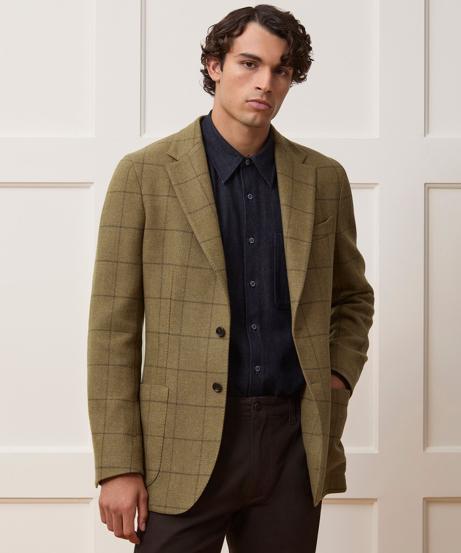 Italian Wool Windowpane Sport Coat - Image 2