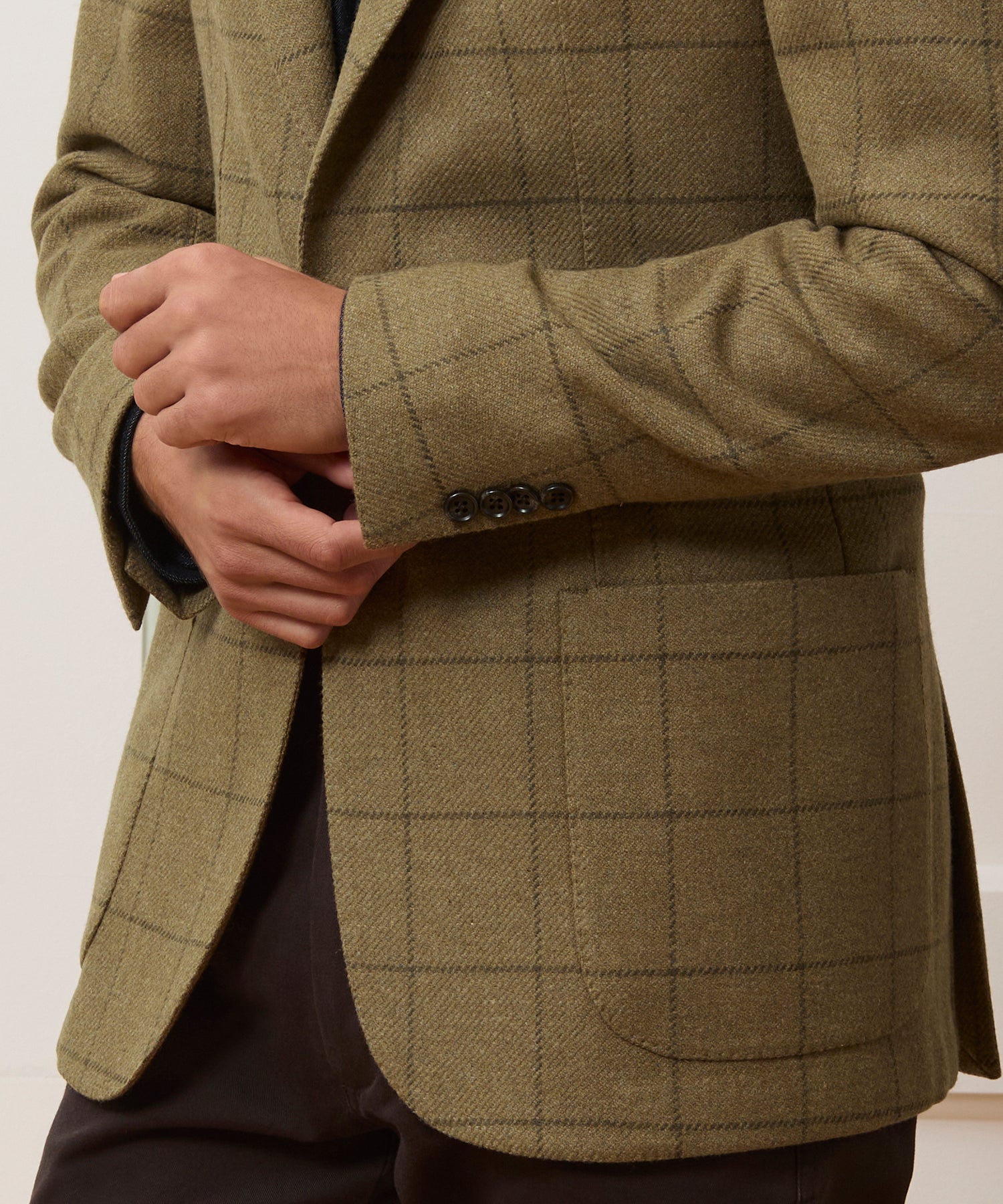 Italian Wool Windowpane Sport Coat - Image 5