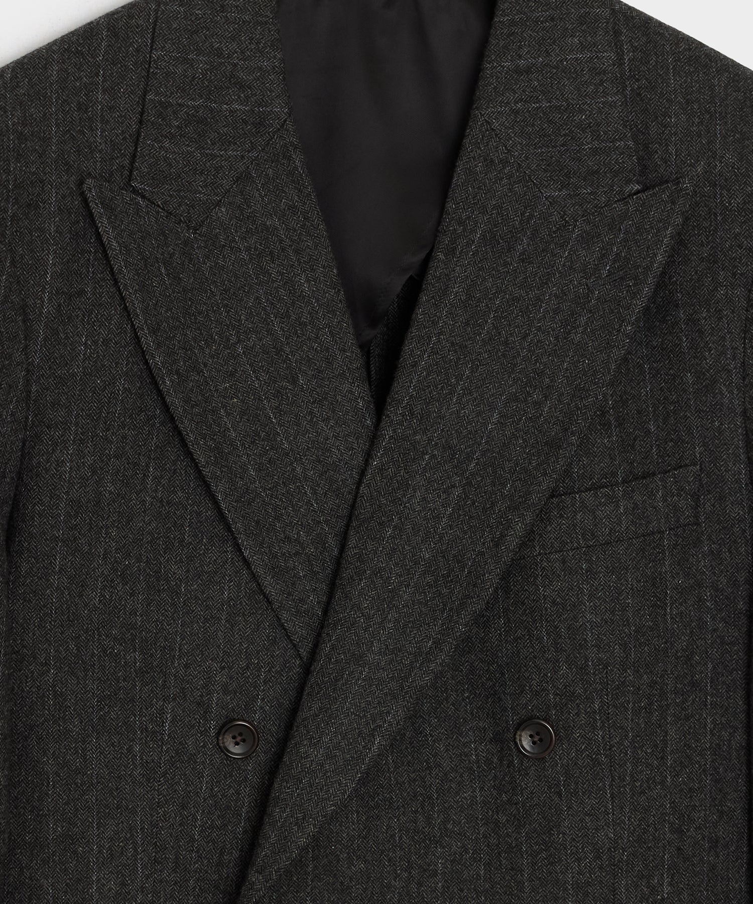 Italian Flannel Pinstripe Double-Breasted Wythe Suit - Image 10