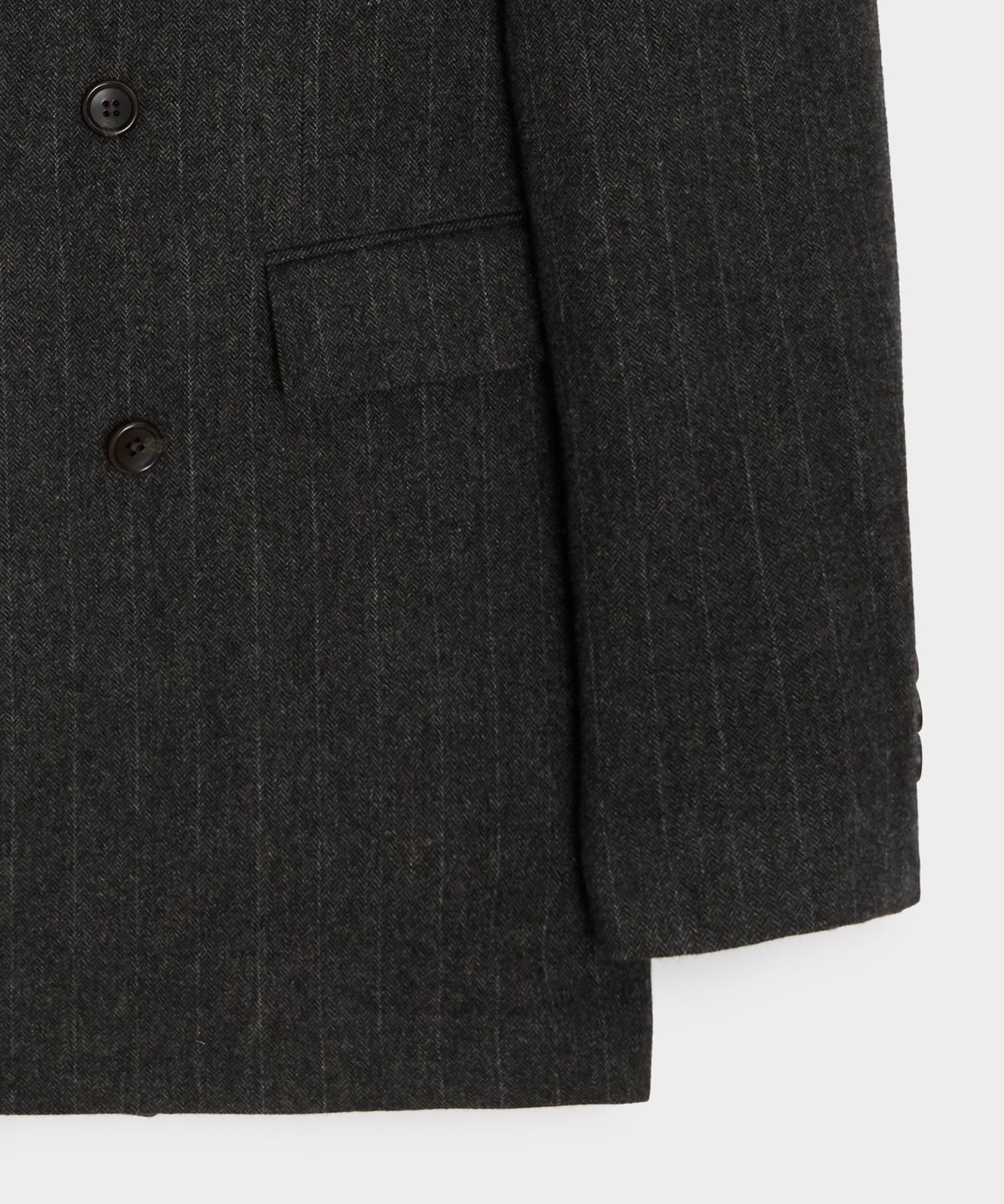 Italian Flannel Pinstripe Double-Breasted Wythe Suit - Image 9